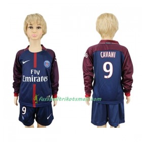 Fußballtrikots PSG Cavani 9 Kinder 2017-2018 Langarm Heimtrikotsatz kaufen